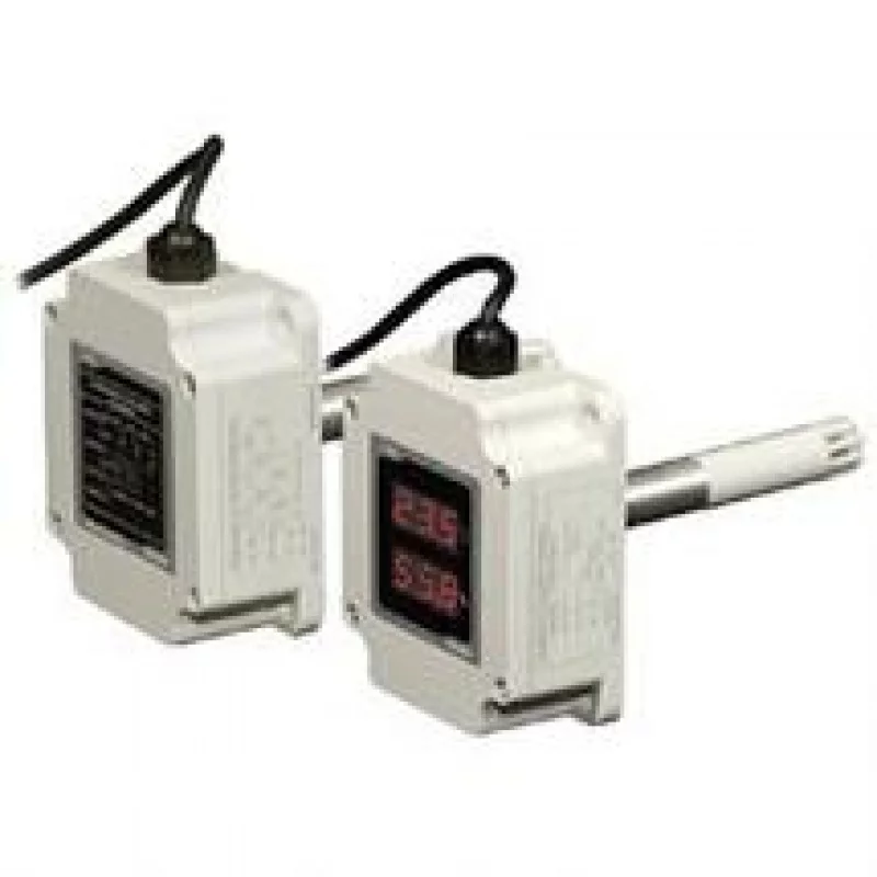 THD-DD1-C Измеритель температуры и влажности горизонтального типа, сенсор 100 мм, c дисплеем, выход DC 4-20 mA