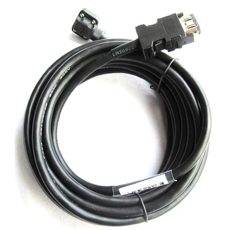 Кабель 2м, выход кабеля в сторону противоположную валу двигателя, IP65 MR-PWS1CBL2M-A2-L